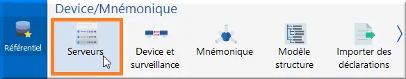 Accès à la liste des serveurs
